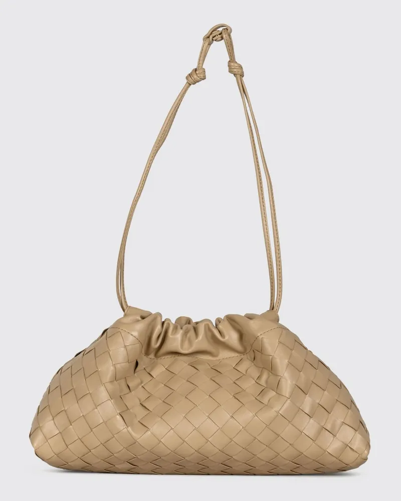 Bottega Veneta Dustbag Notte Beuteltasche von aus geflochtenem Kalbsleder Blau