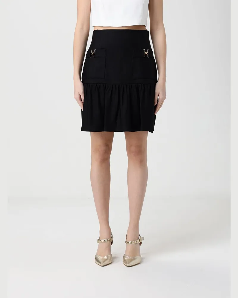 Elisabetta Franchi Rock damen Schwarz