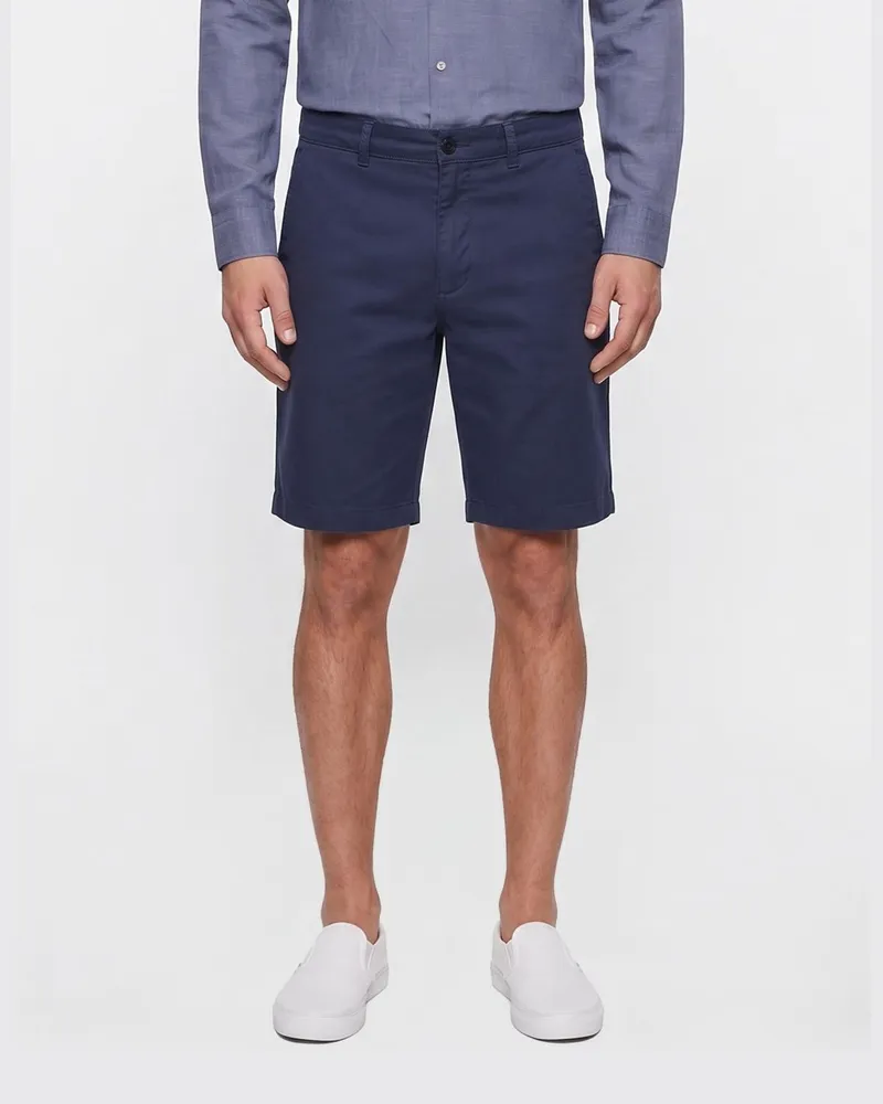 HUGO BOSS Chino-Shorts aus Stretch-Baumwolle Blau
