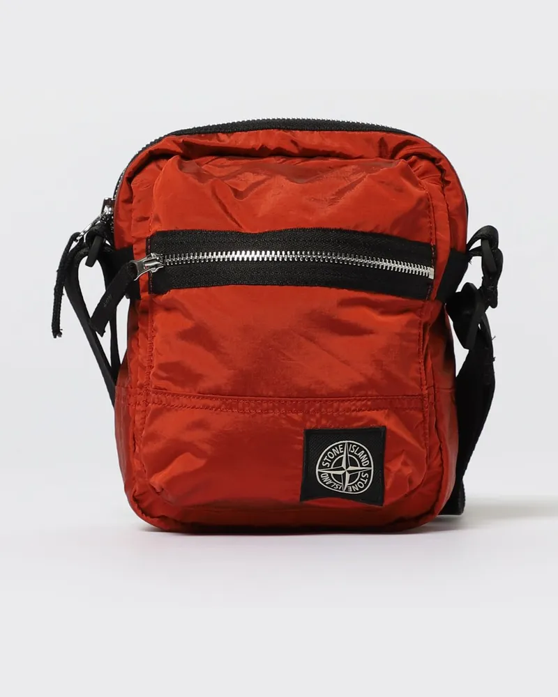 Stone Island Tasche herren Burgunderrot