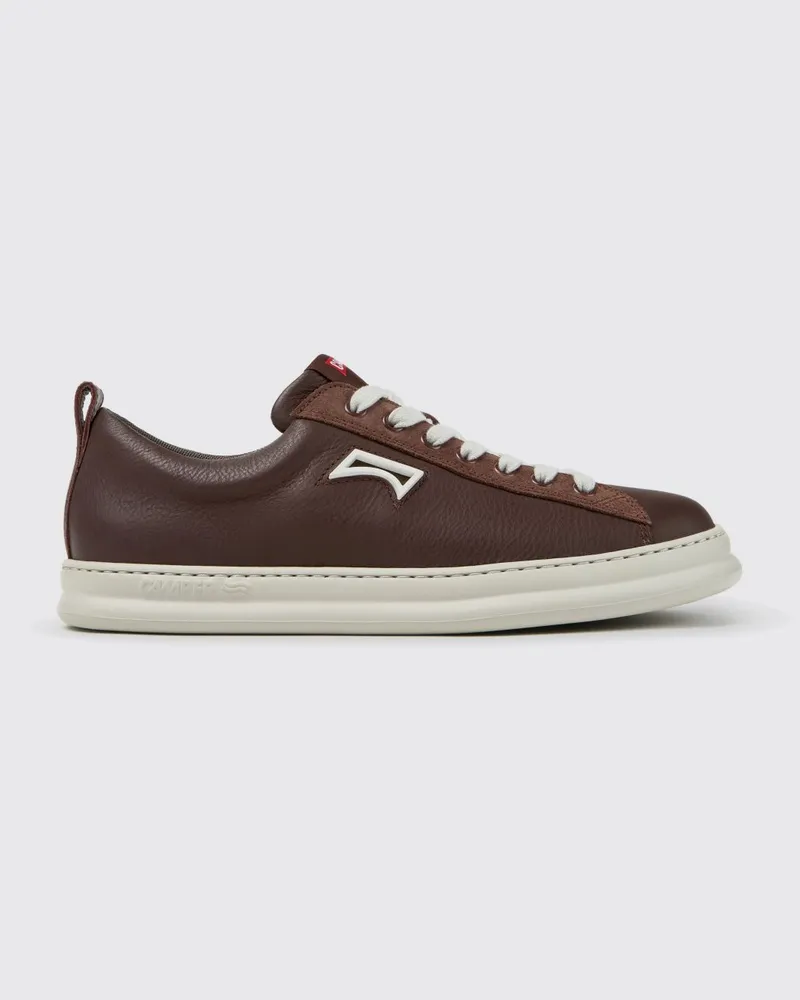 Camper Runner Low-Top-Sneaker aus natürlich genarbtem Leder mit XL Extralight®-Sohle Braun