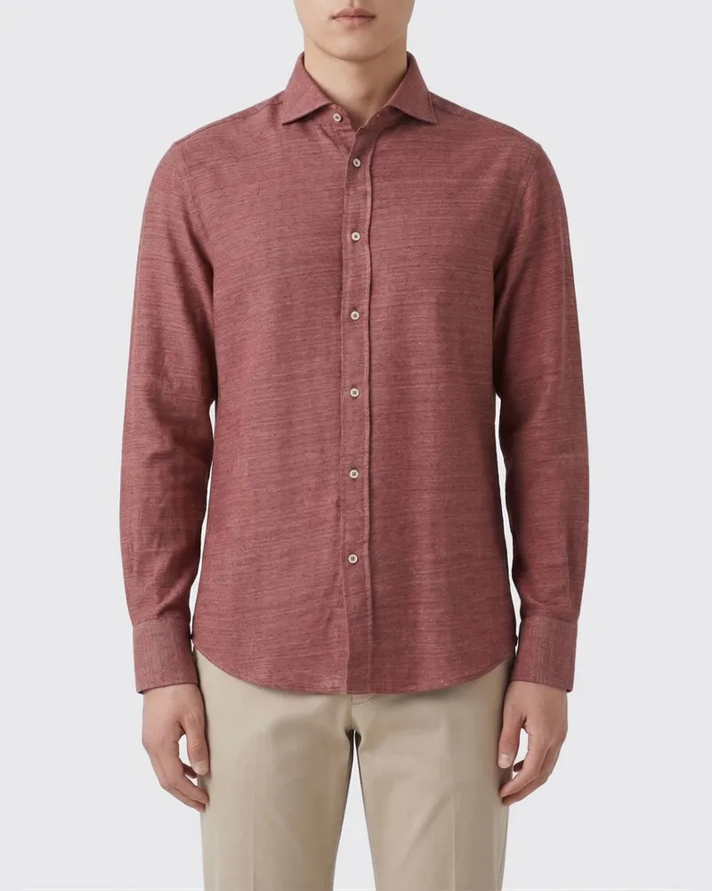Brunello Cucinelli Hemd herren Korall