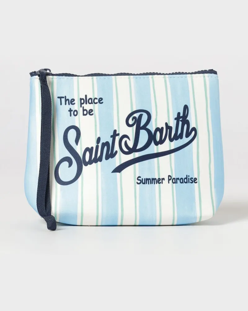 MC2 Saint Barth Aline MC2 Neopren-Pochette mit Saint Barth Logo Hellblau