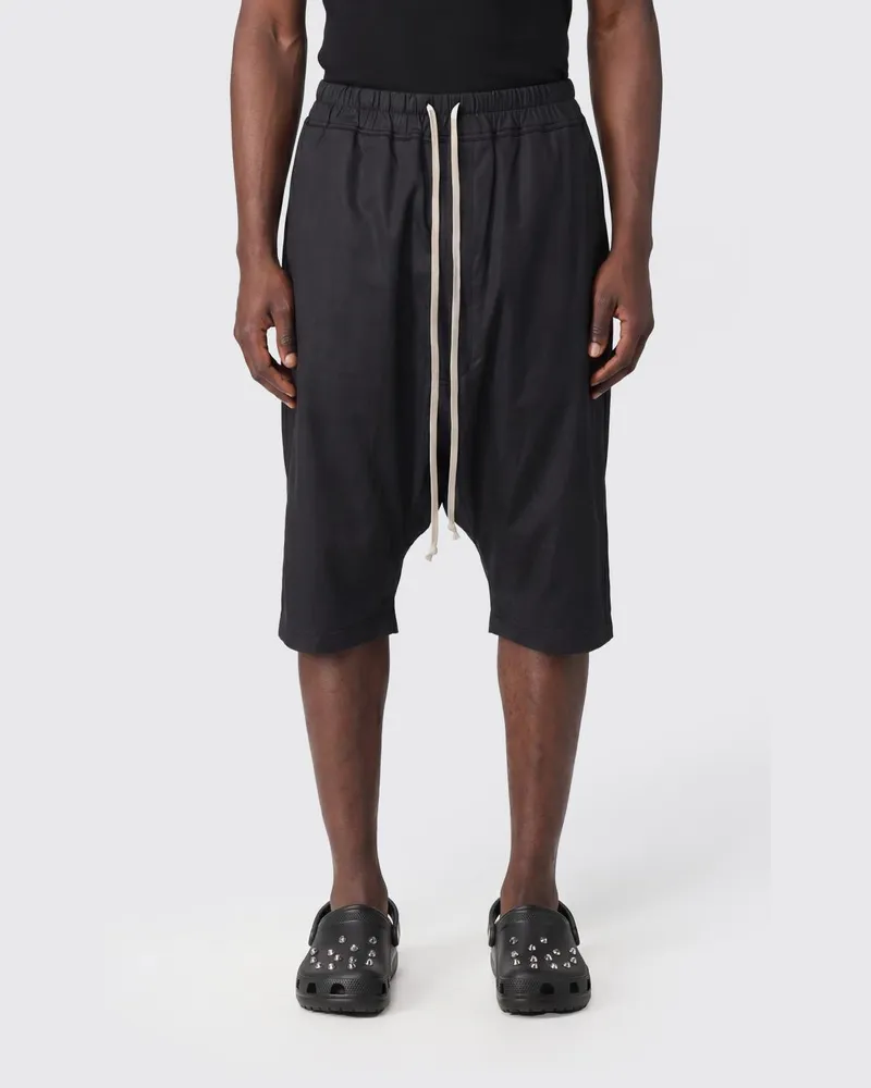 DRKSHDW by Rick Owens Knielange Cargo-Shorts Drawstring Pods mit Kordelzug Schwarz
