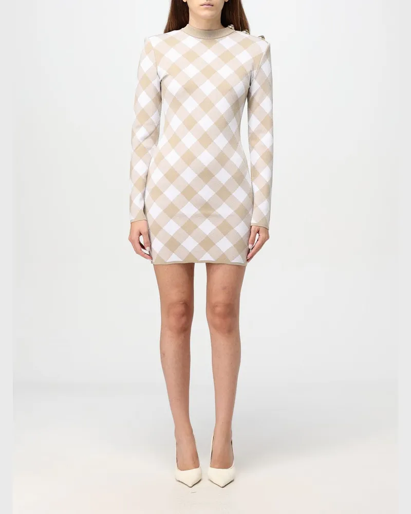 Balmain Kleider damen Beige
