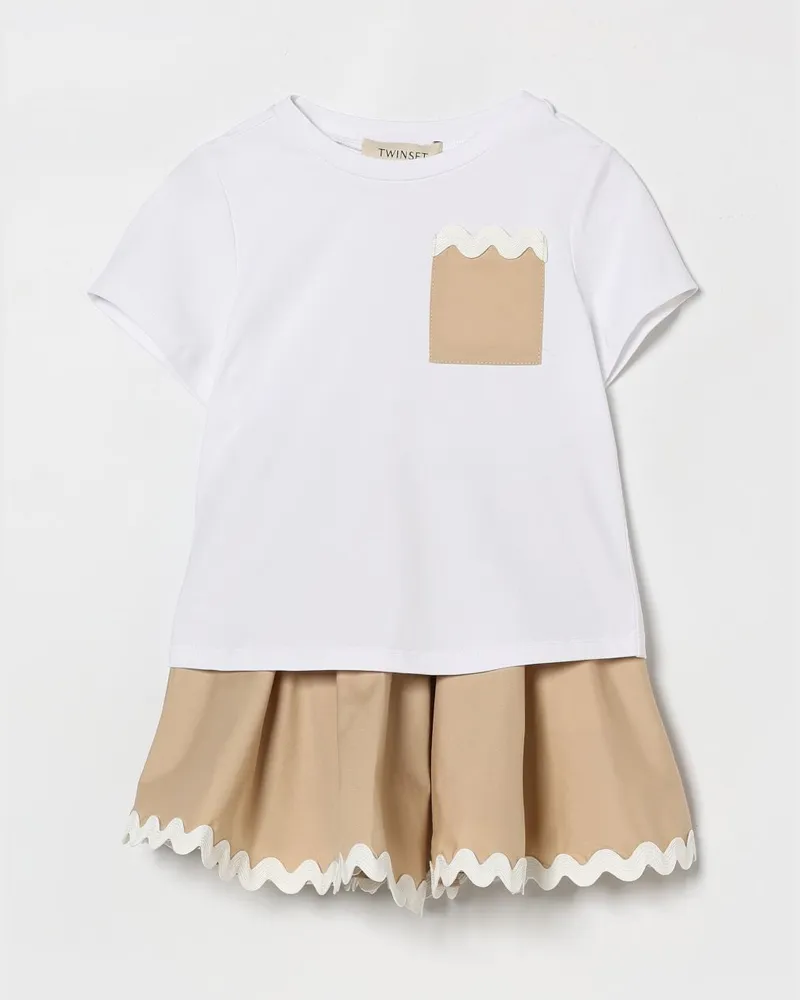 Twin-Set Kleid kinder Weiß