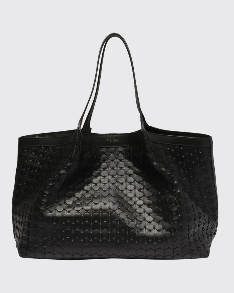 Serapian Schultertasche damen Schwarz