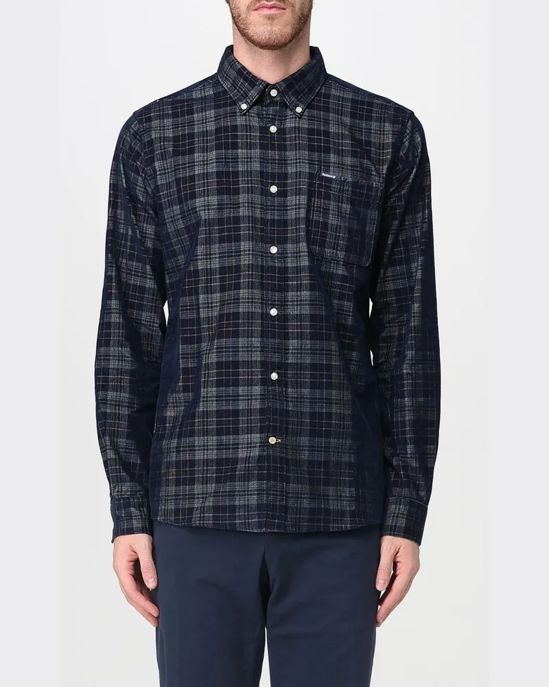 Barbour Hemd herren Blau