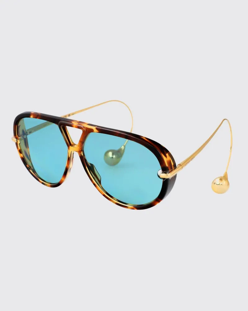 Bottega Veneta BV1273S Sonnenbrille aus Metall und Acetat Braun