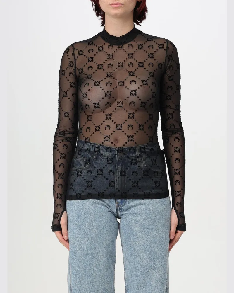 Marine Serre Top damen Schwarz