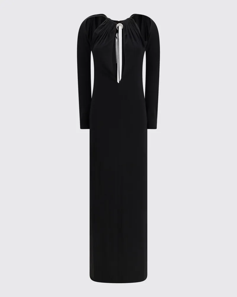 Marine Serre Kleid damen Schwarz