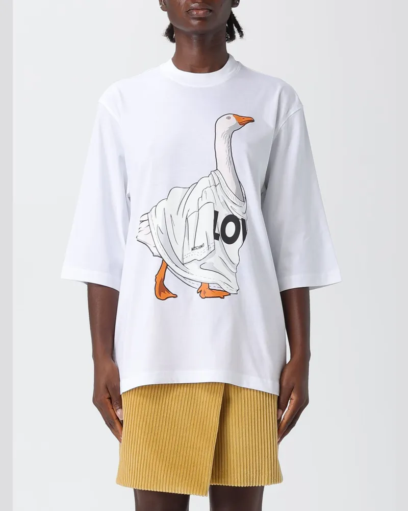 Moschino T-shirt damen Weiß