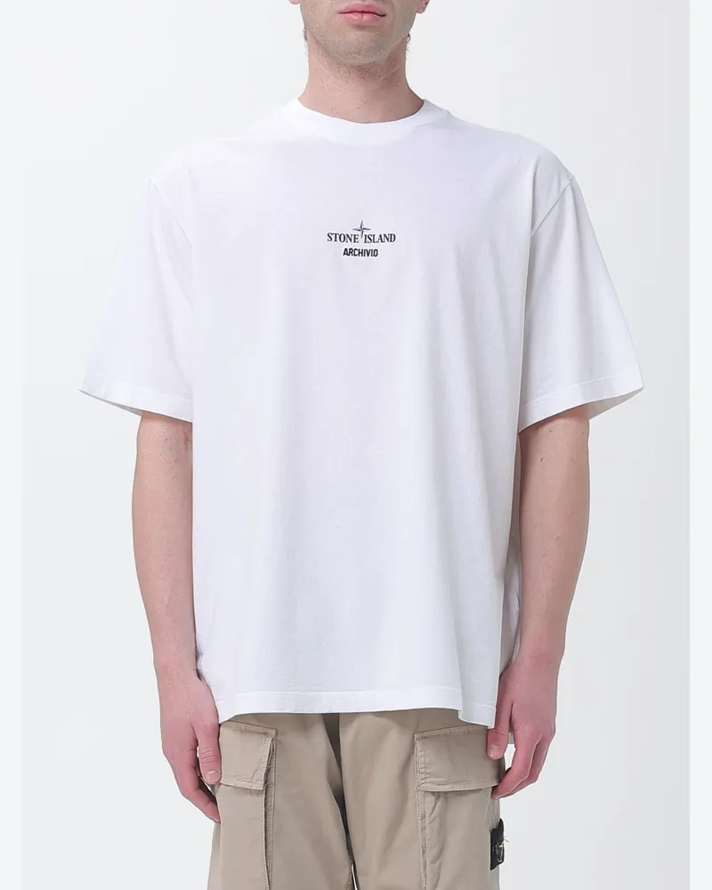 Stone Island T-shirt herren Weiß