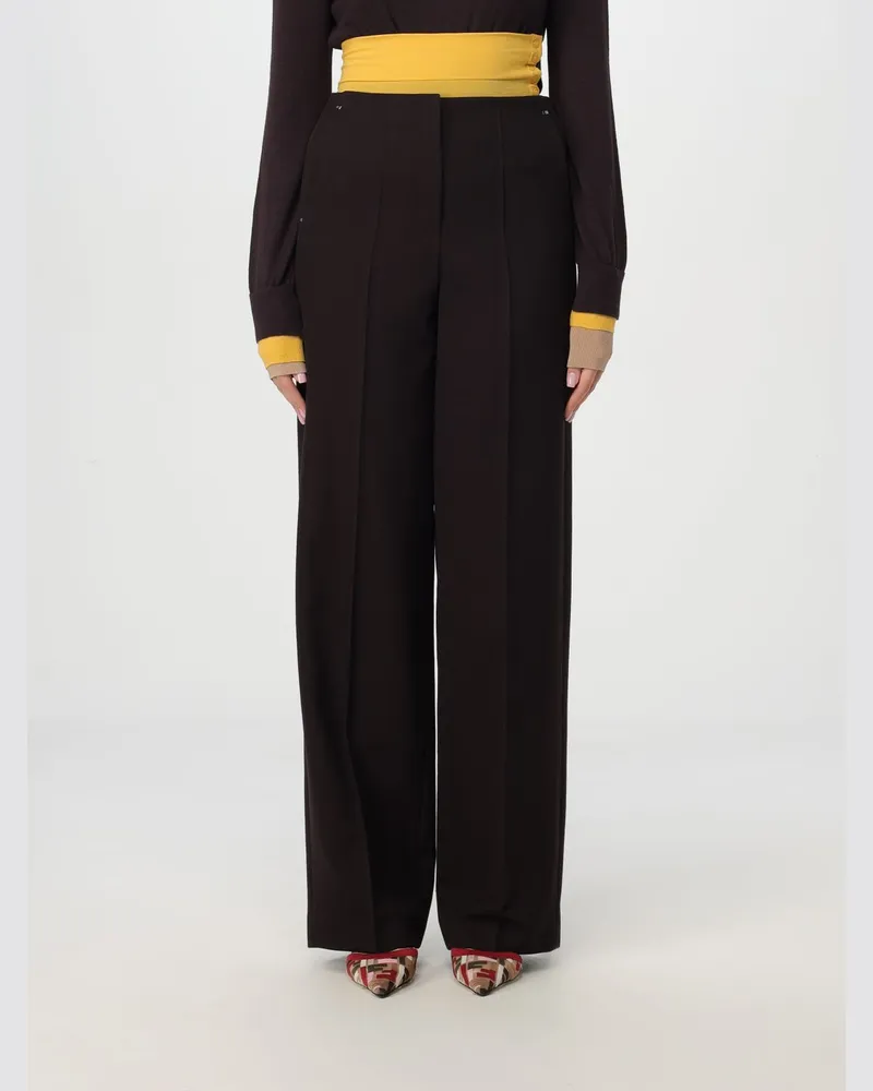 Fendi Hose damen Weinrot
