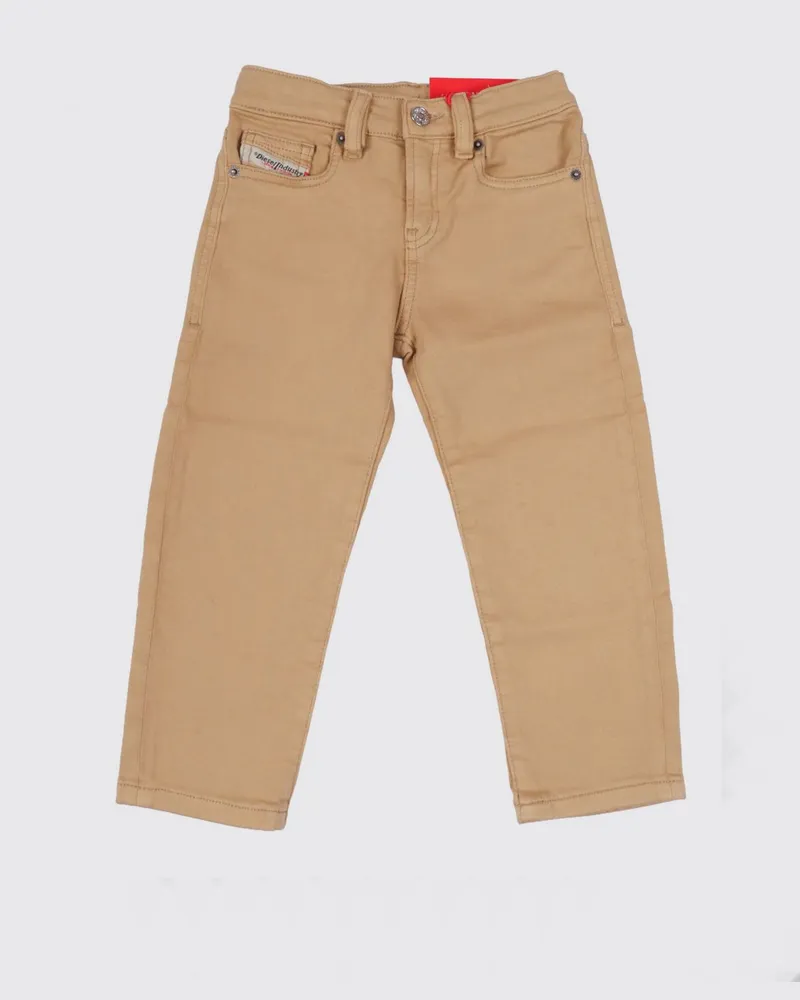 Diesel 2020 D-Viker Straight-Fit Jeans für Jungen aus Baumwolldenim Beige