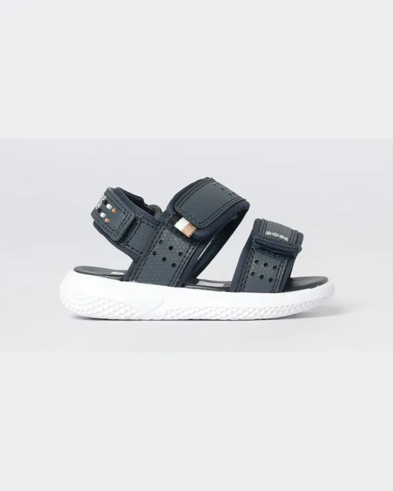 HUGO BOSS Sandale aus leichtem technischem Gewebe Blau