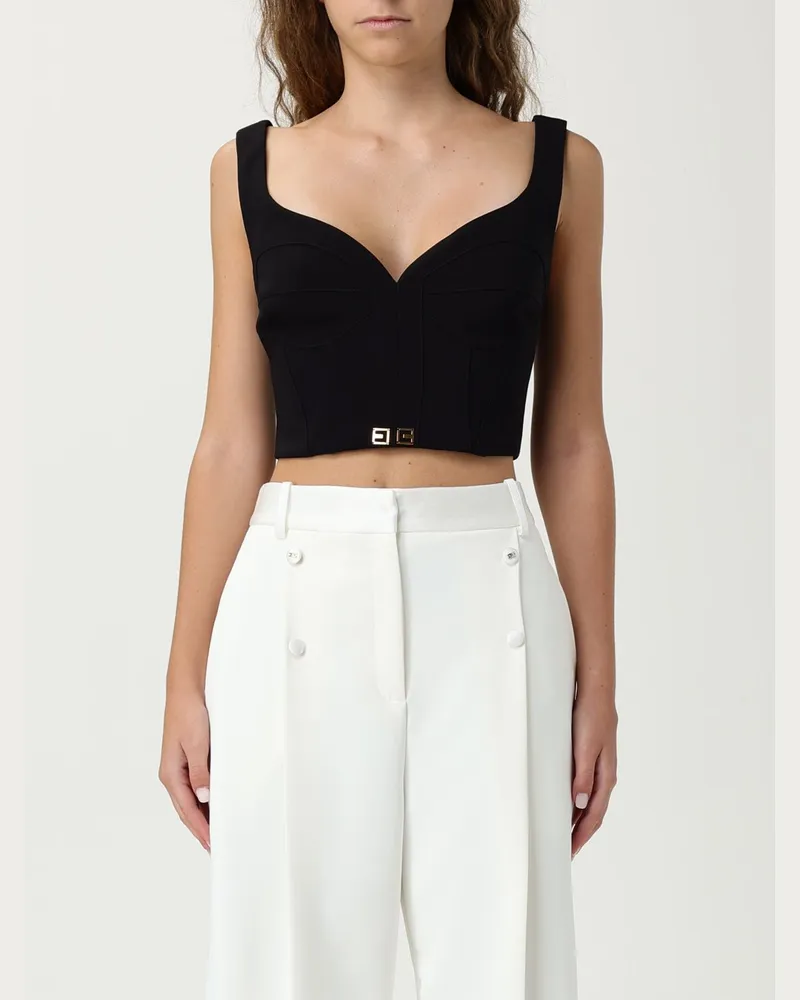 Elisabetta Franchi Top damen Schwarz