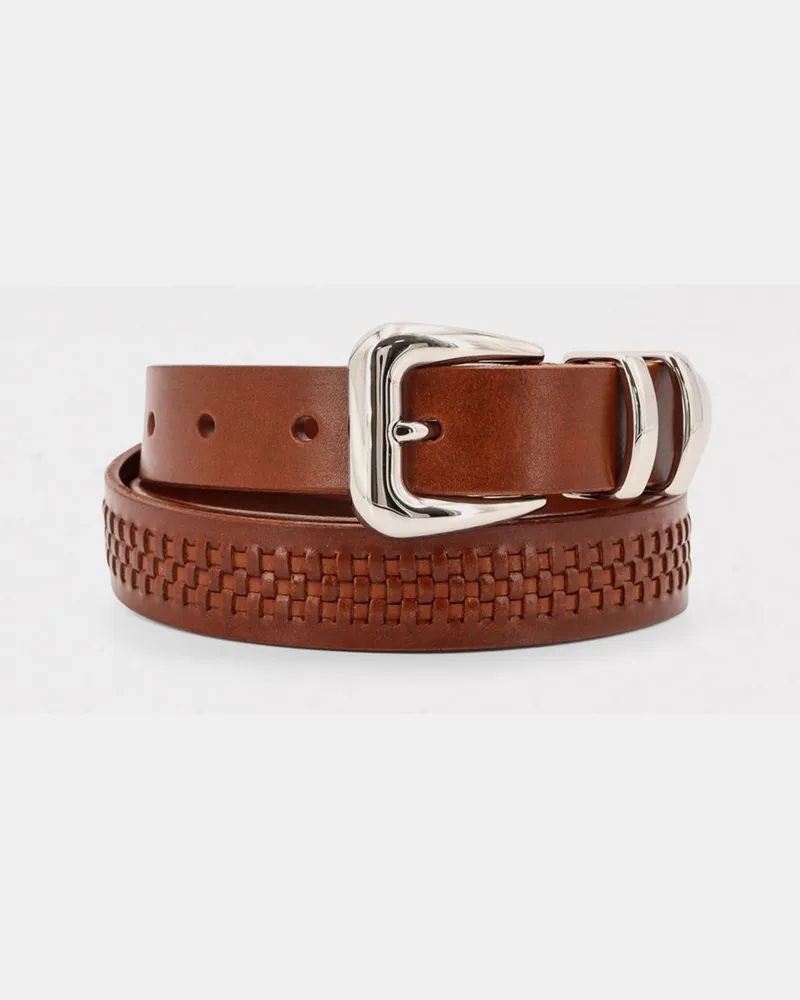 Brunello Cucinelli Grtel herren Tabak