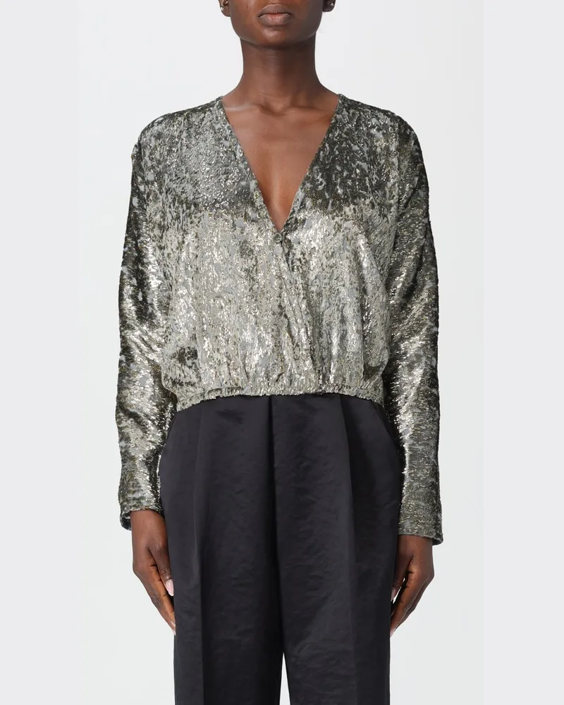 forte_forte Hemdbluse damen Grau