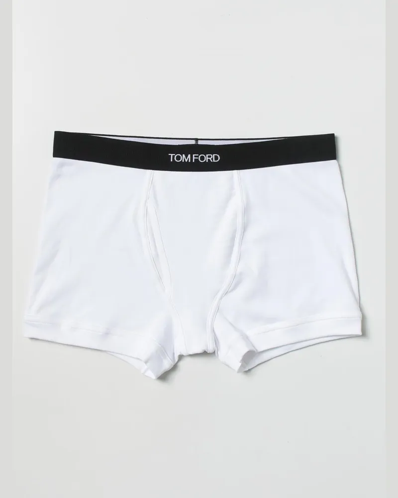Tom Ford Boxershorts aus Stretch-Baumwolle Weiß