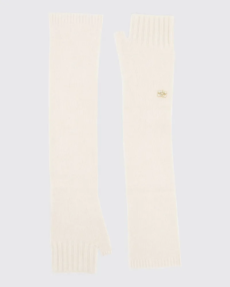 Ganni Handschuhe damen Ivory