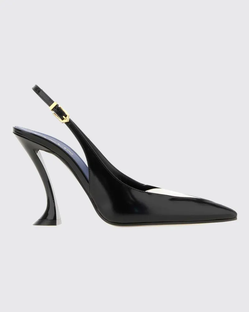 Lanvin Serenade Slingback-Pumps aus Nappaleder mit skulpturalem hohem Absatz Schwarz