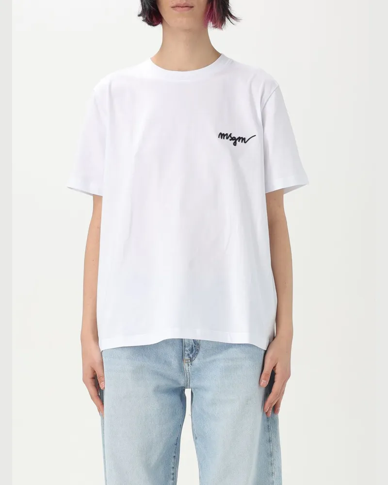 MSGM T-shirt damen Weiß