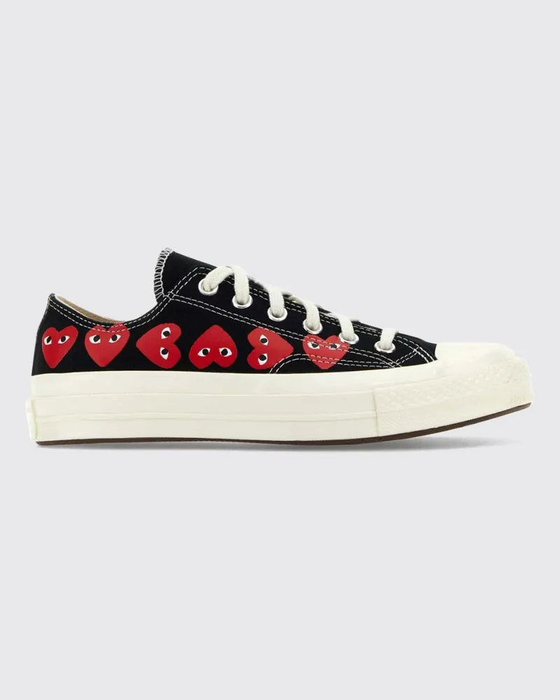 Comme des Garçons Flache Chuck 70 Canvas-Sneakers mit Logo-Print Schwarz