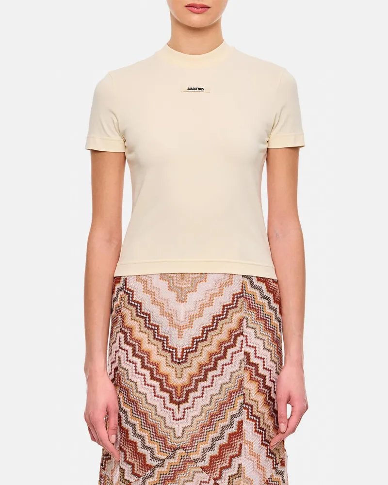 Jacquemus T-shirt damen Beige