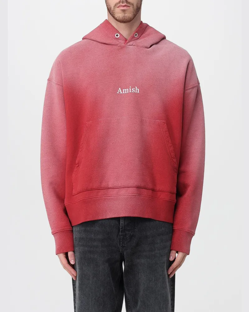 Amish Pullover herren Rot
