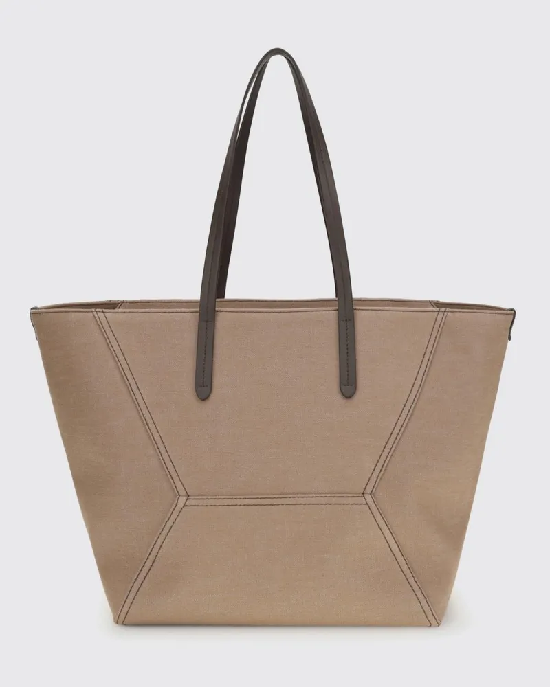 Brunello Cucinelli Umhängetasche damen Camel