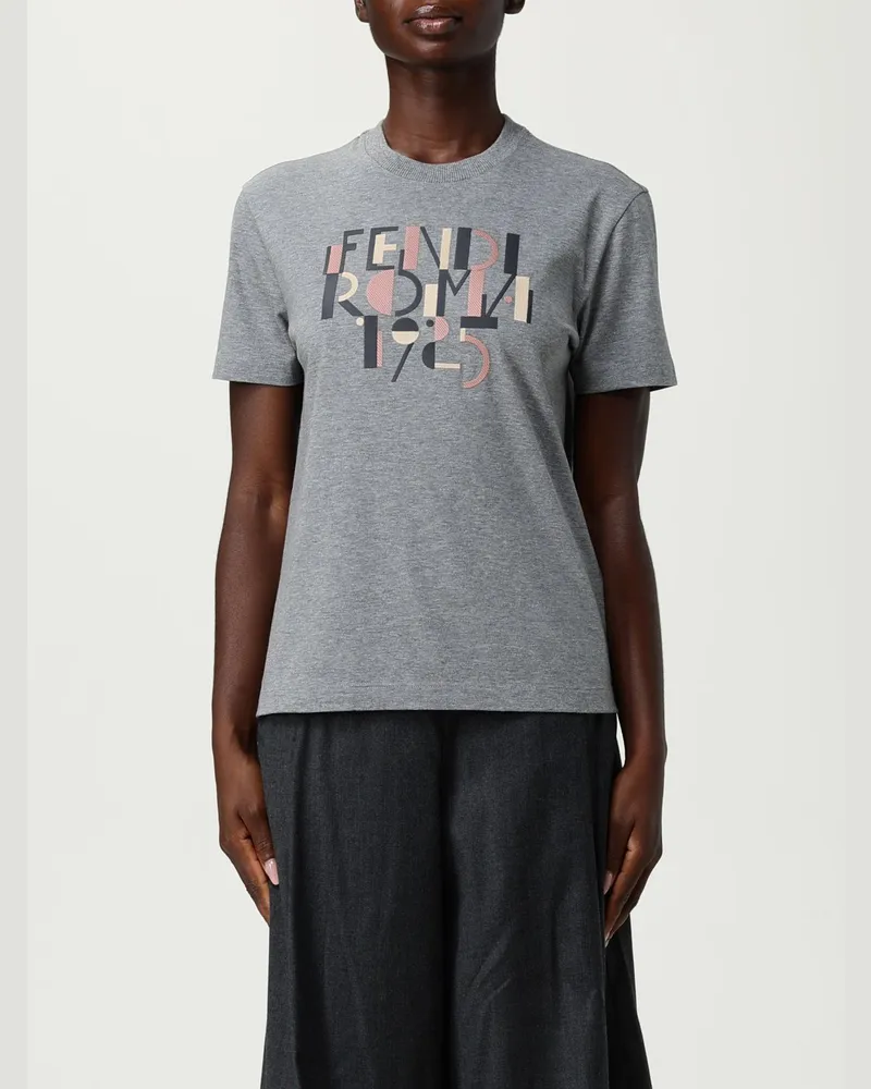 Fendi T-shirt damen Grau