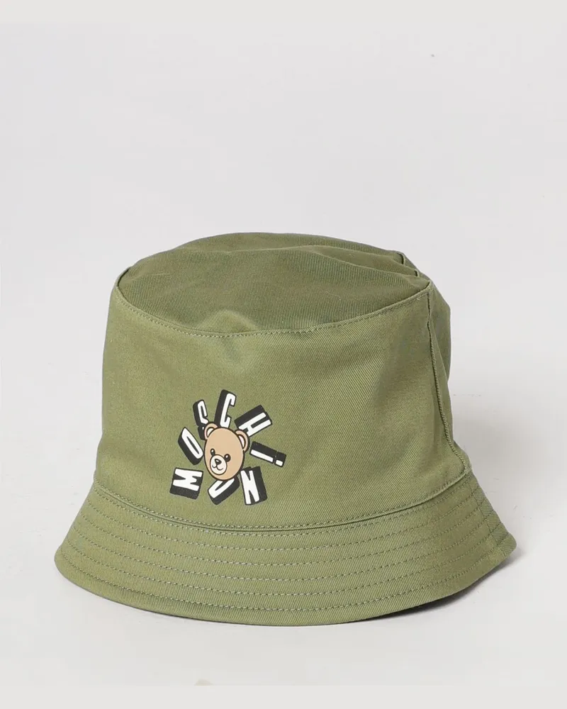 Moschino Teddy Fischerhut aus Baumwolle Grün