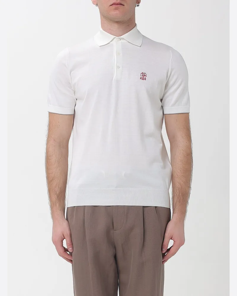 Brunello Cucinelli Polo herren Weiß