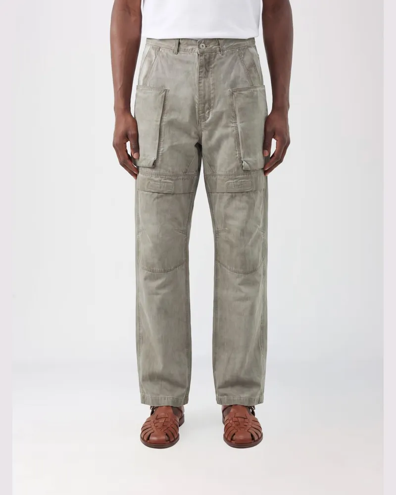 DRKSHDW by Rick Owens Straight Fit Cargo-Jeans aus Baumwolldenim mit aufgesetzten Taschen Sand