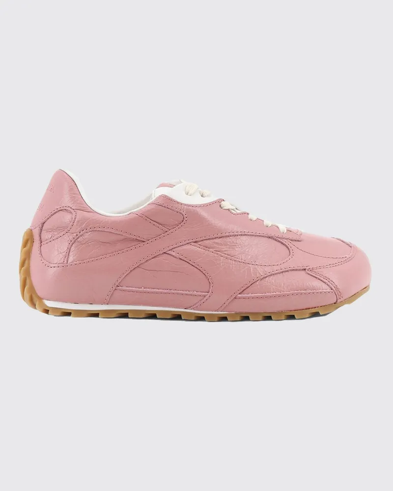 Bottega Veneta Orbit Flash Leder-Sneakers Pink