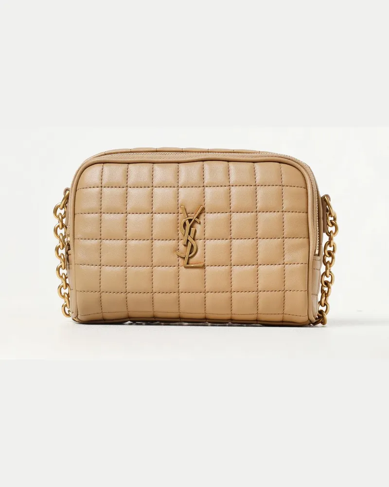 Saint Laurent Schultertasche damen Beige