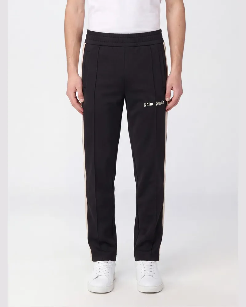 Palm Angels Jogginghose aus technischem Gewebe mit Kontrastlogo Schwarz