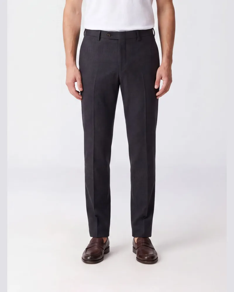 PT TORINO Slim-Fit Schneiderhose von aus Stretch-Schurwolle mit Paspeltaschen Grau