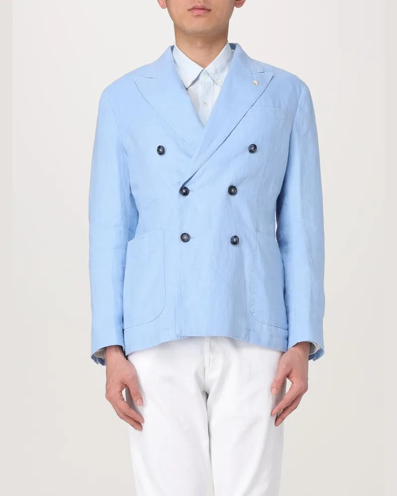 Manuel Ritz Jacke herren Hellblau