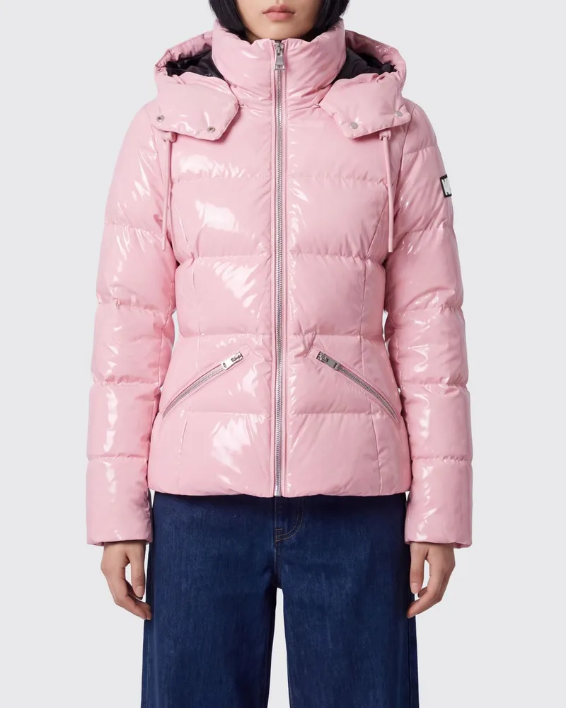 Mackage Kurze Stepp-Daunenjacke Madalyn-Glo mit abnehmbarer Kapuze Pink