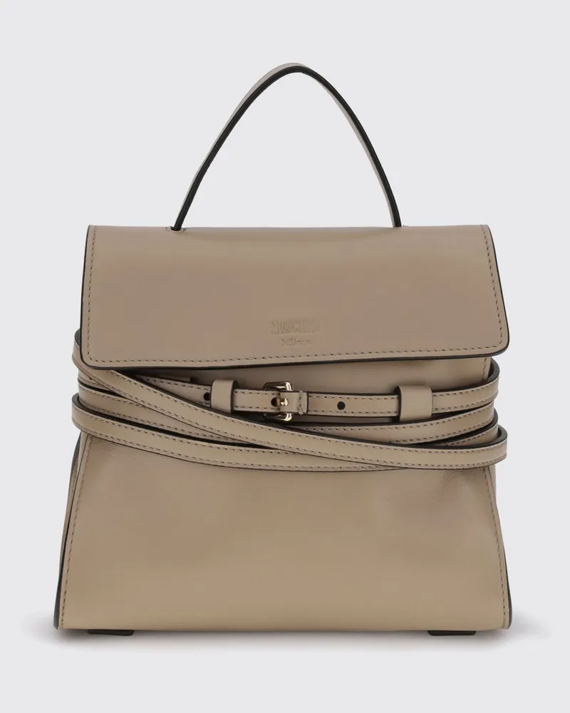 Moschino Schultertasche damen Ecru