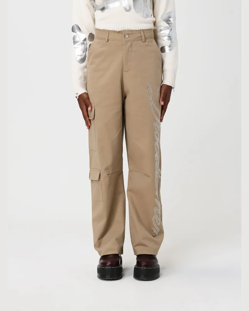 DISCLAIMER Hose damen Camel