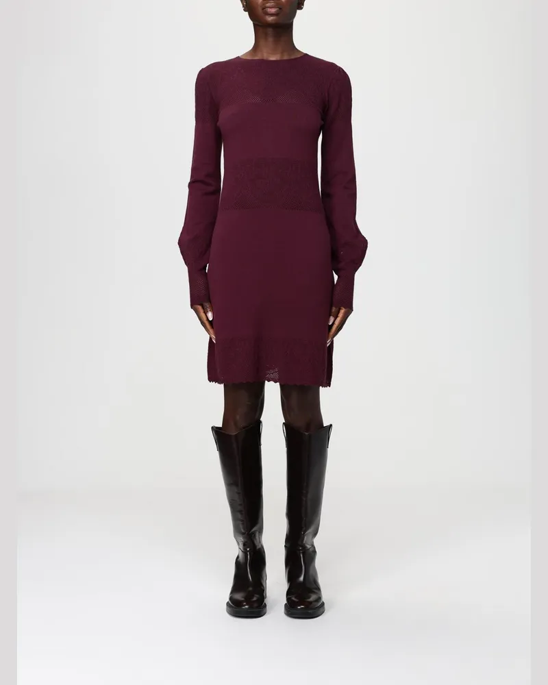 Twin-Set Kleider damen Weinrot