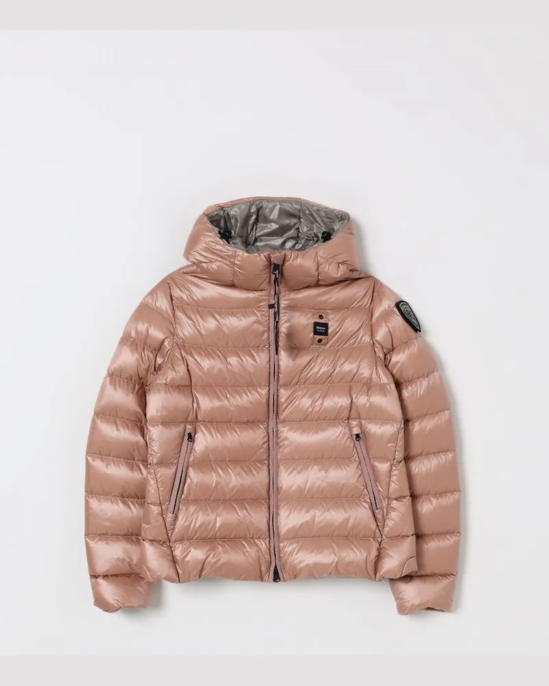 Blauer Jacke kinder Pink