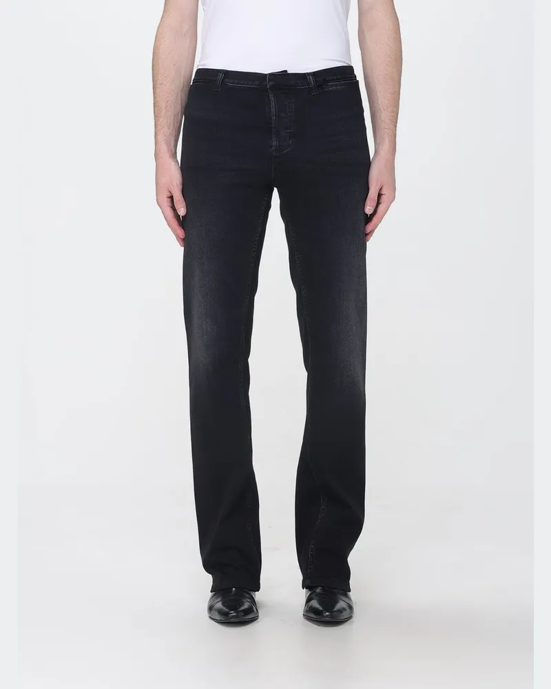 Gucci Slim-Fit Straight-Leg Jeans aus Baumwolldenim im Five-Pocket-Stil Schwarz