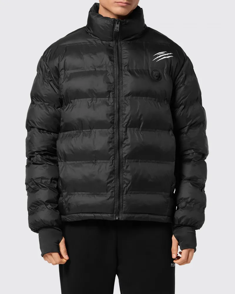Philipp Plein Bomberjacke aus Nylon Schwarz