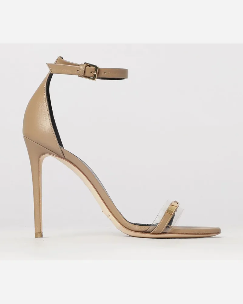 Elisabetta Franchi Ledersandalen Beige