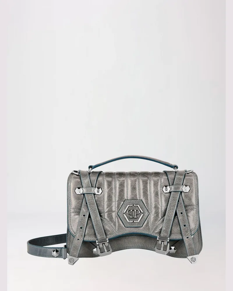 Philipp Plein Ledertasche Türkis