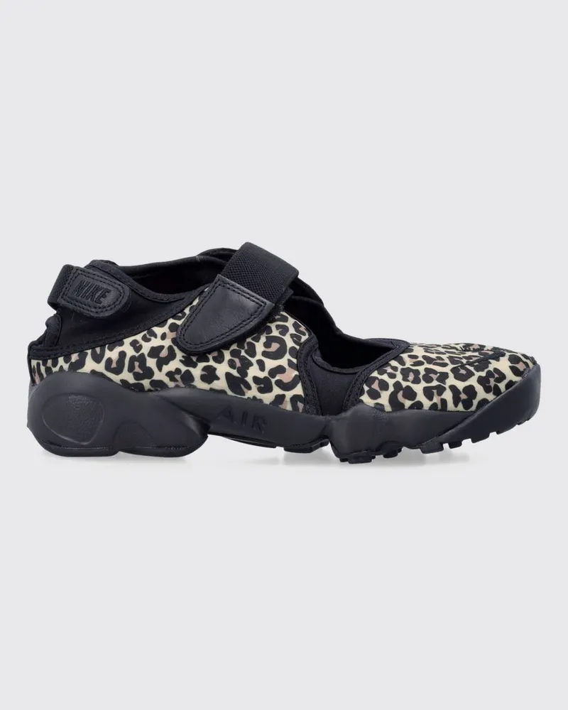 Nike Air Rift Sneaker mit Animal-Print und Cut-Out-Design mit Tabi-Zehe Schwarz